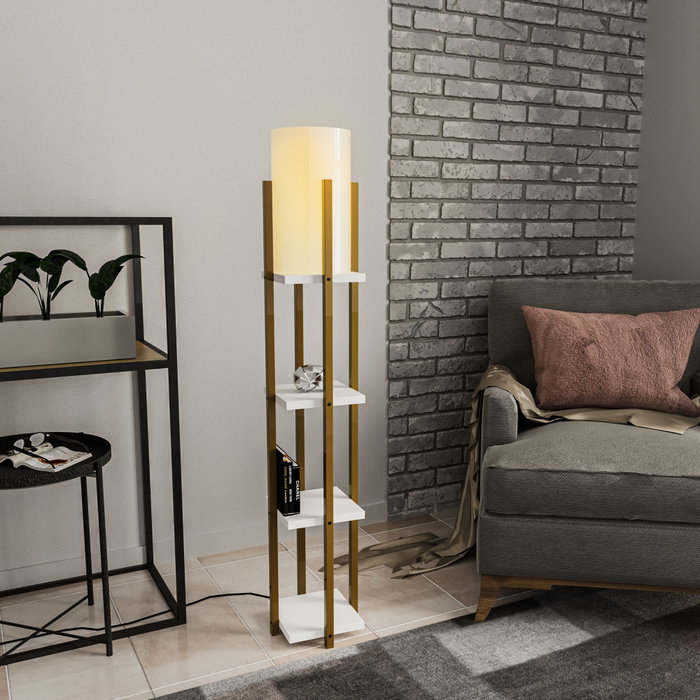 Opviq Shelf Lamp - 8119 Oro y blanco Opviq Shelf Lamp - 8119 Oro y blanco